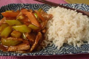 Schweinefleisch süß-sauer chinesisch Foodblog Germanabendbrot 