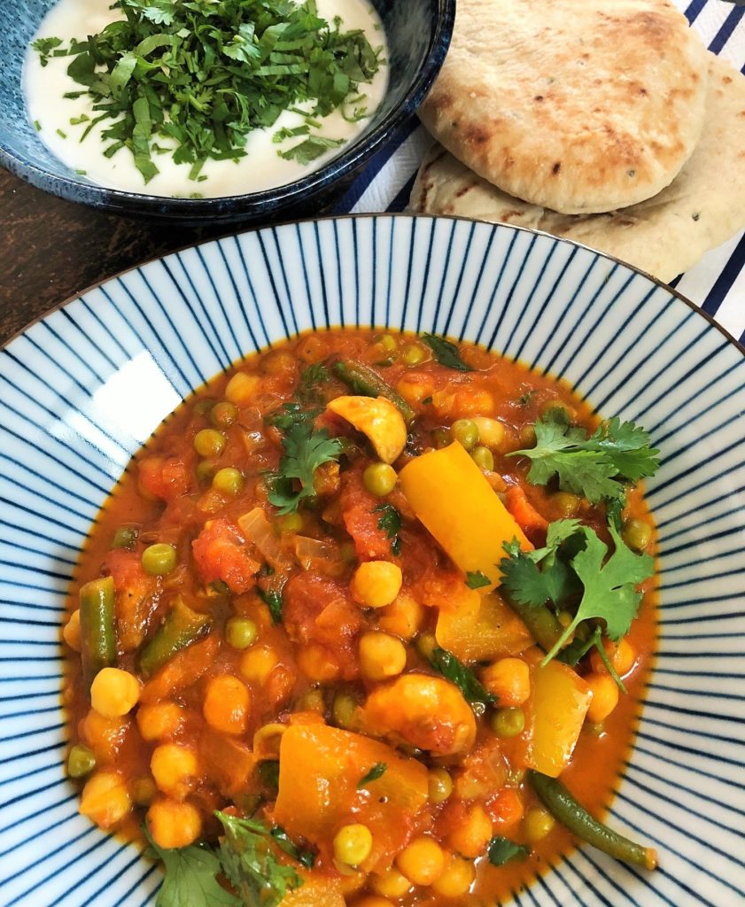 Rezept Nariyal Sabjee veganes Curry Indien German Abendbrot