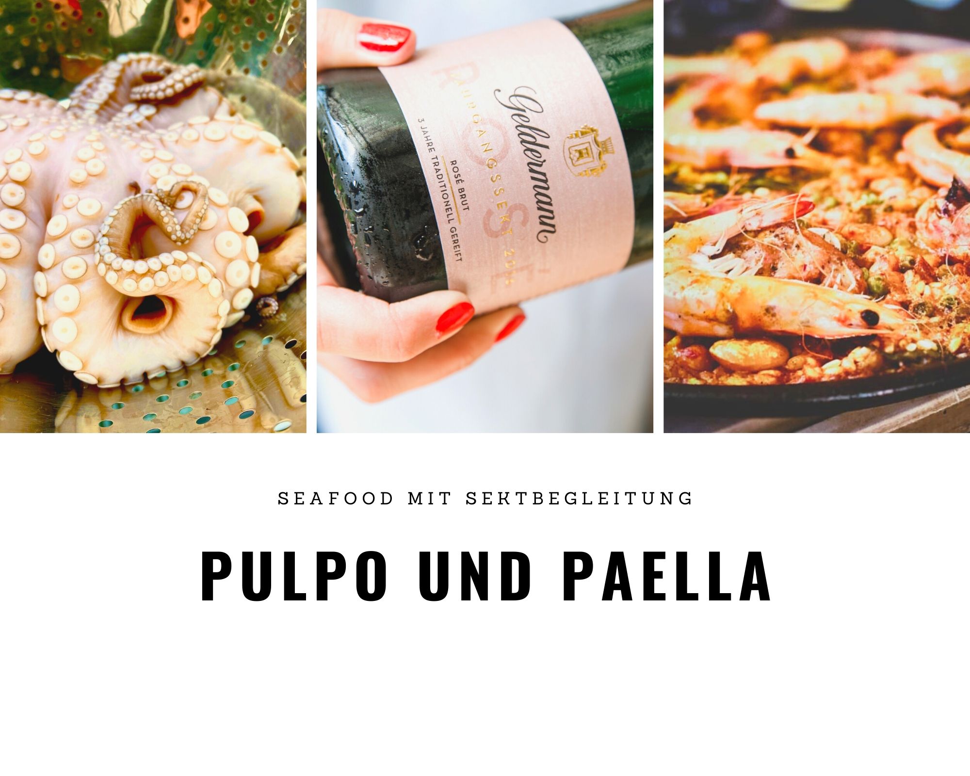 Sekt und Seafood: Rezepte rund um Pulpo und Paella mit Geldermann Sekt.