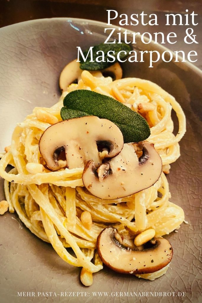 Pinterest Pasta Mascarpone Zitrone. 