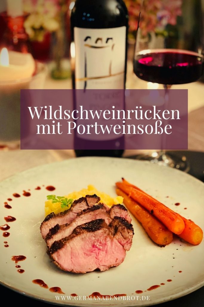 Pin Wildschweinrücken Portweinsoße German Abendbrot.
